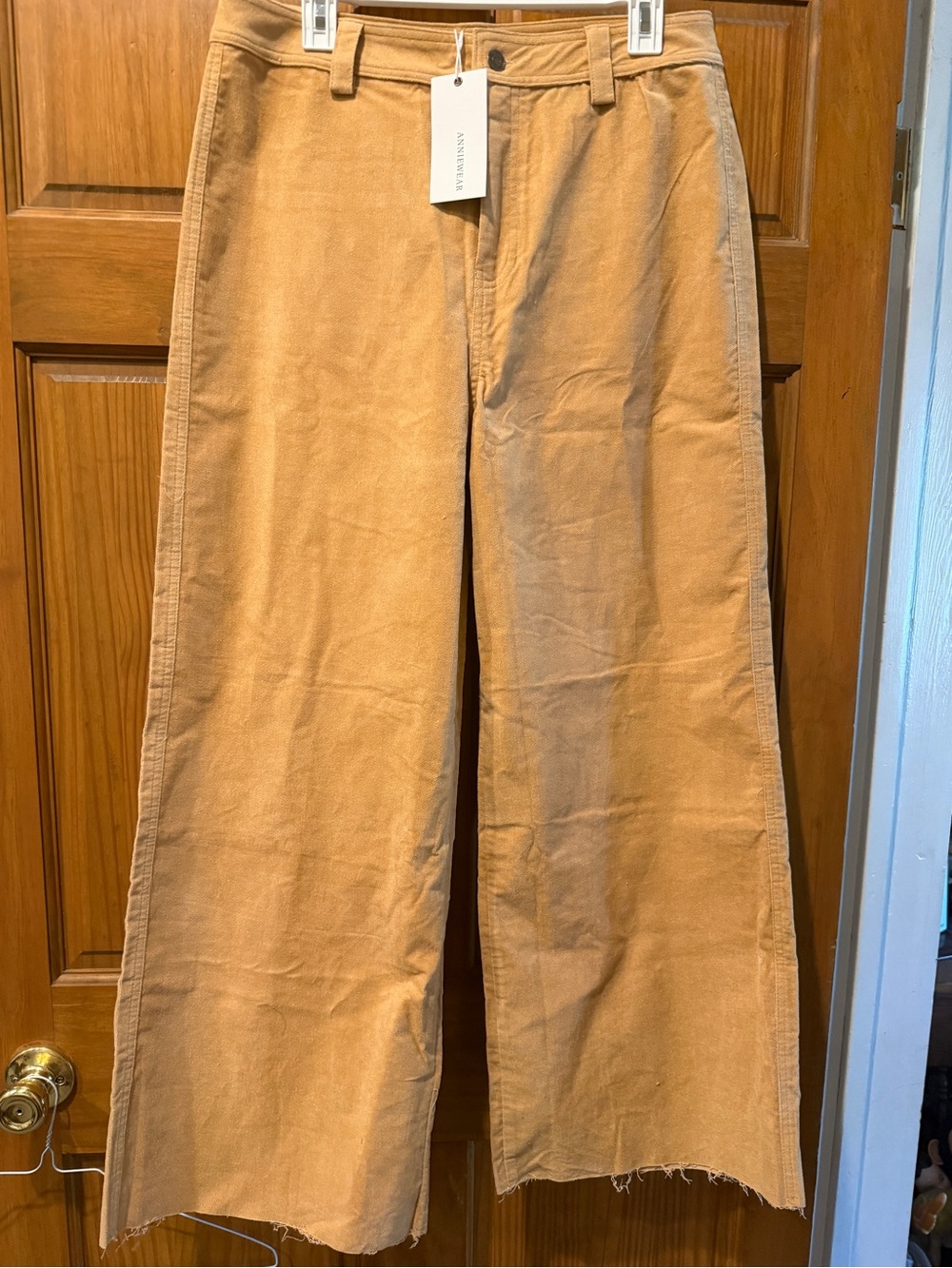 NWT! Sz Xl Anniewear Wide-Leg Corduroy like Pants in Camel